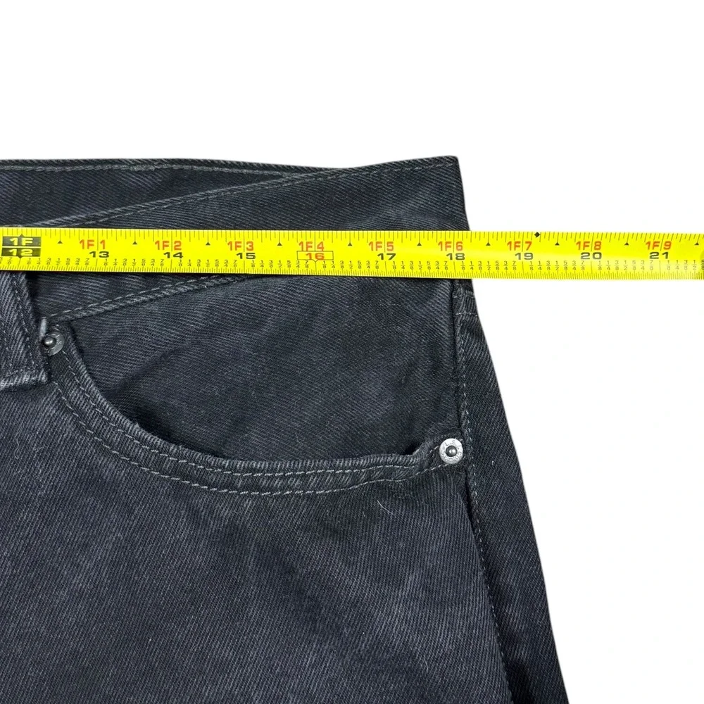 Levi's 505 Straight Leg Faded Black Cotton Denim Jeans Men's 38x34 (Fit 36x31.5)